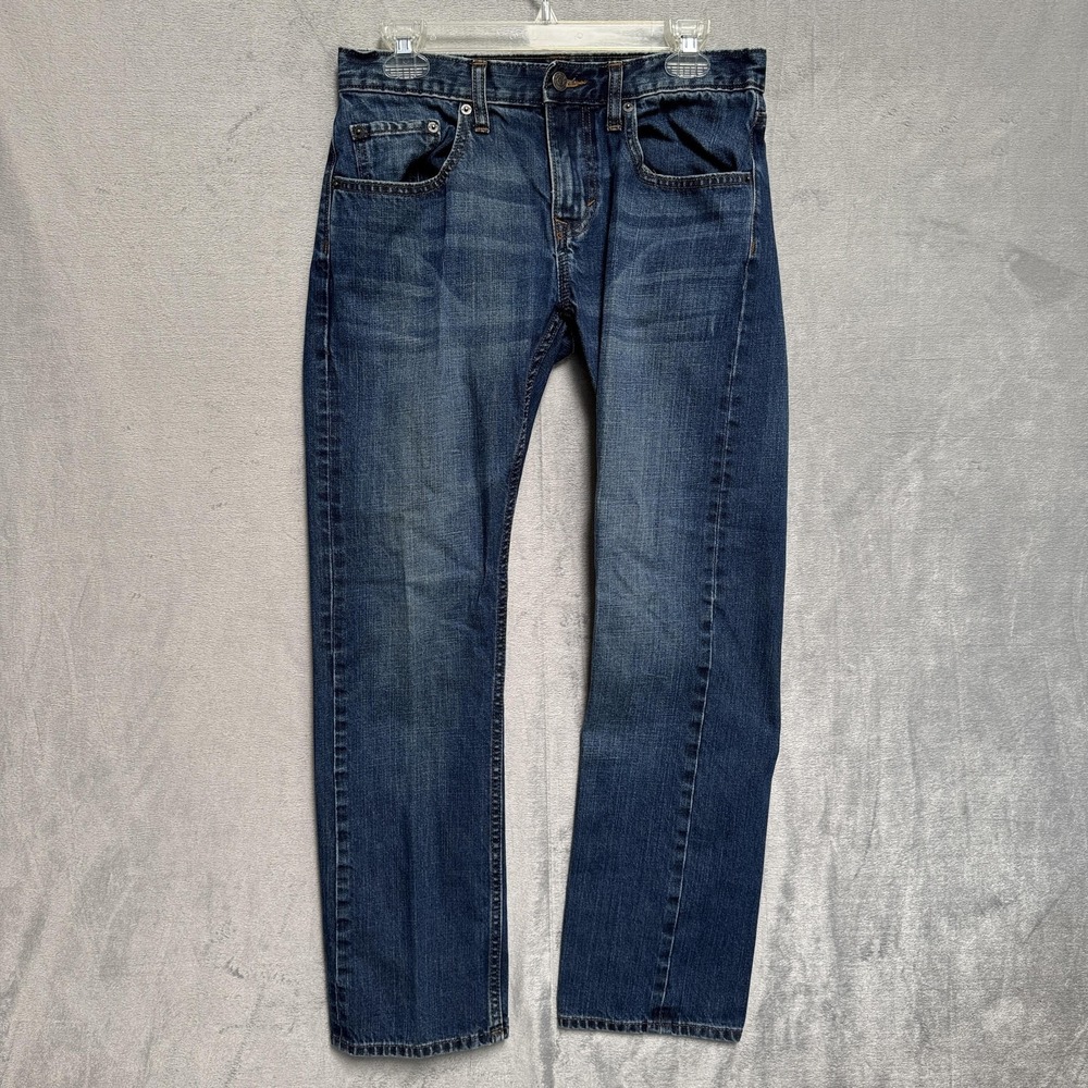 Banana Republic Vintage Straight Jeans Mens 30x30 Blue Light Wash Classic Denim